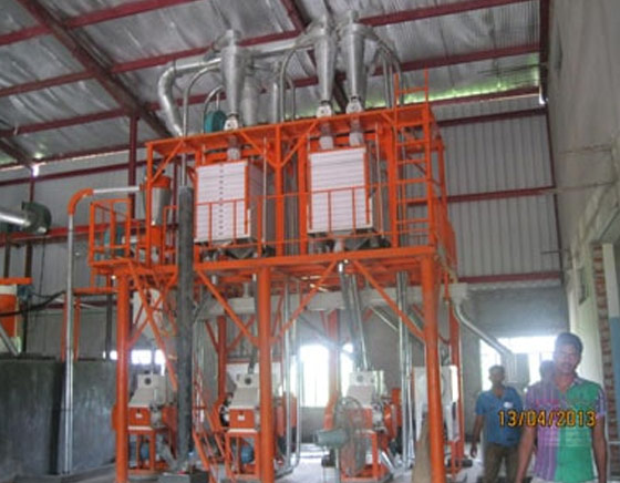 Kingoal Milling project05 25Ton Wheat flour machine in Bangladesh 